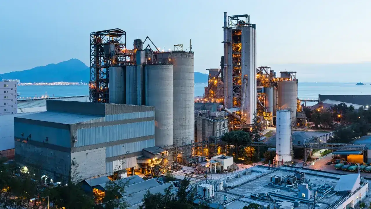 Site industriel de production en activité