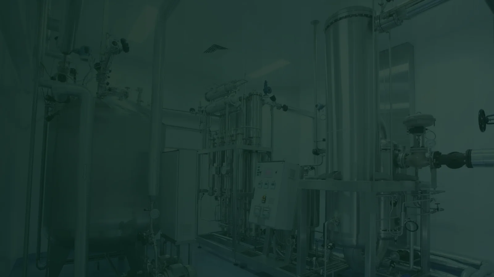 Food-manufacturing industrial equipment: piping, pressure vessels and instrumentation